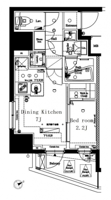 アクサス駒込アジールコートの間取り図