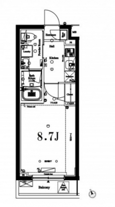 AXAS北池袋の間取り図