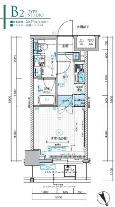 メインステージ川口WESTの間取り図