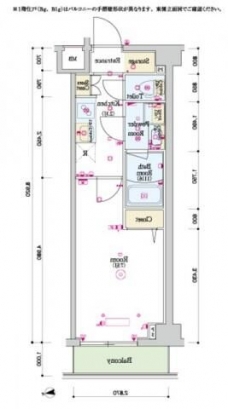 スカイコートグレース新宿中落合の間取り図