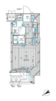 メインステージ蒲田VIエグザの間取り図