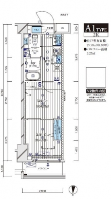 メインステージ本蓮沼の間取り図