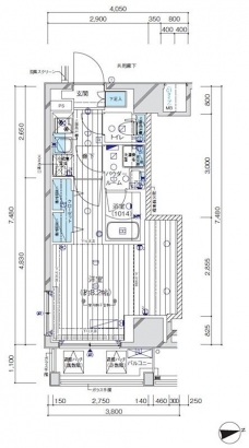 メインステージ八広の間取り図