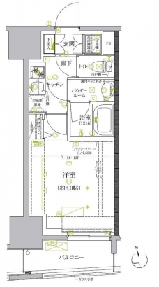 クレイシア板橋モデルノの間取り図