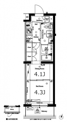 アークマーク三軒茶屋の間取り図