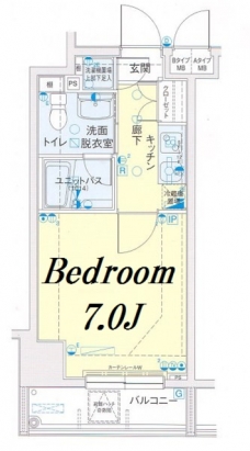 メインステージ錦糸町駅前IIの間取り図