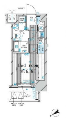 メインステージ蒲田VIエグザの間取り図