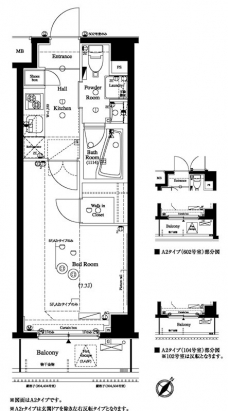 アクサス鵜の木アジールコートの間取り図
