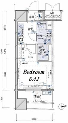 メインステージ江戸川橋IIIの間取り図