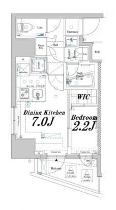 アクサス駒込アジールコートの間取り図