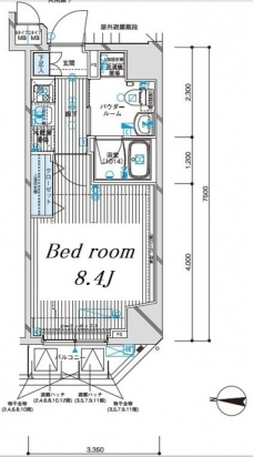 メインステージ亀戸IVの間取り図