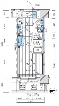 メインステージ亀有の間取り図