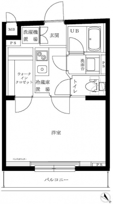 ルーブル駒沢大学参番館の間取り図