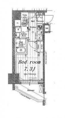 プレール・ドゥーク東新宿IIIの間取り図