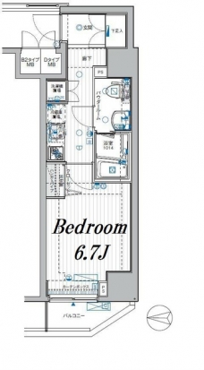 メインステージ蔵前IIの間取り図