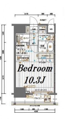 メインステージ神田須田町の間取り図