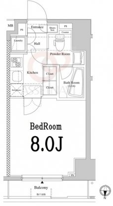 アクサス錦糸町の間取り図