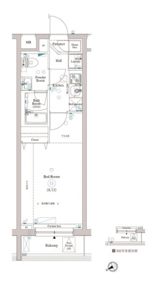 アークマーク東中野の間取り図