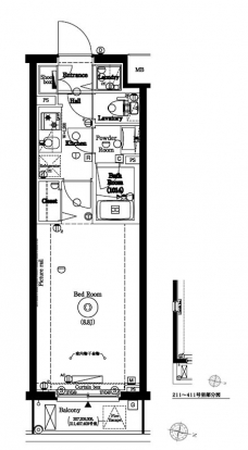 アクサス上板橋の間取り図