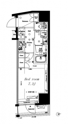 アークマーク八幡山の間取り図