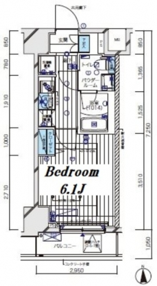 メインステージ北千住Vの間取り図