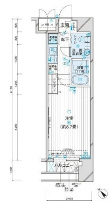 メインステージ王子の間取り図