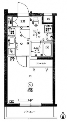 スカイコート小竹向原の間取り図
