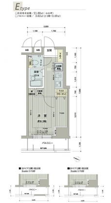 メインステージ西新宿の間取り図