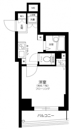 シンシア三軒茶屋太子堂の間取り図