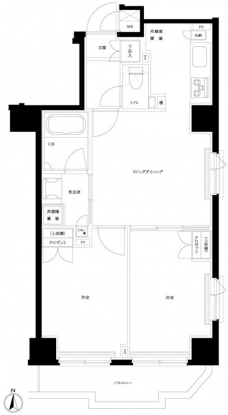 ルーブル両国弐番館の間取り図