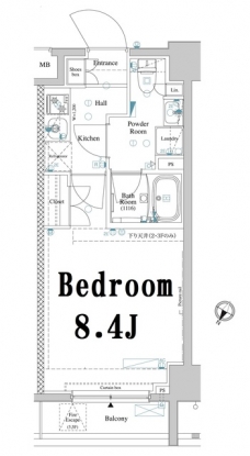 アクサス文京千駄木の間取り図