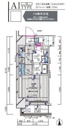 メインステージ立川Vの間取り図