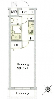 グランヴァン駒込染井の間取り図