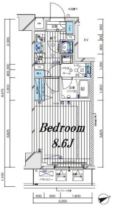 メインステージ北千住VIの間取り図