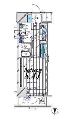 メインステージ門前仲町IIの間取り図