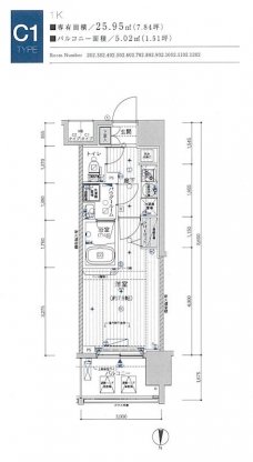 メインステージ浅草入谷IIの間取り図