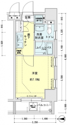 メインステージ錦糸町駅前IIの間取り図