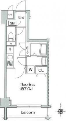 グランヴァン深川木場の間取り図