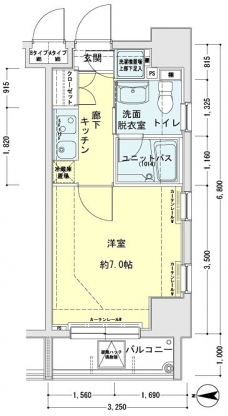メインステージ錦糸町駅前IIの間取り図