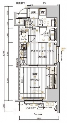 メインステージ十条IIの間取り図