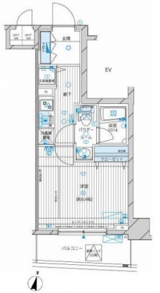 メインステージ高円寺の間取り図