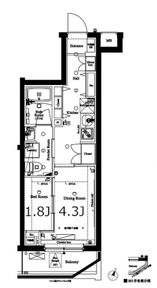アークマーク三軒茶屋の間取り図