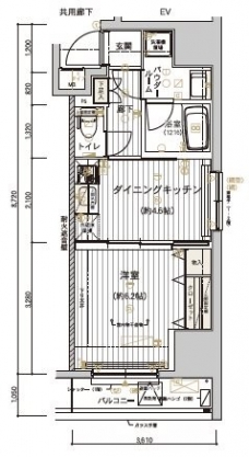 メインステージ十条IIの間取り図