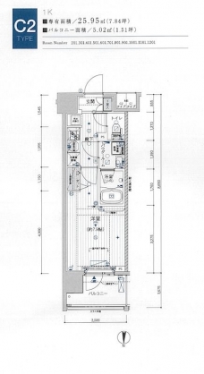 メインステージ浅草入谷IIの間取り図