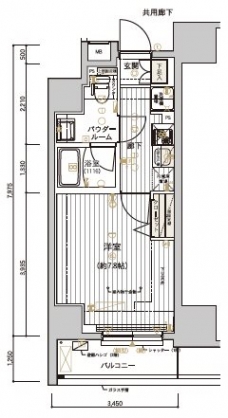 メインステージ十条IIの間取り図
