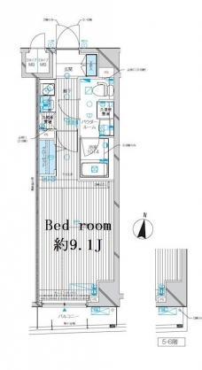 メインステージ千歳船橋の間取り図
