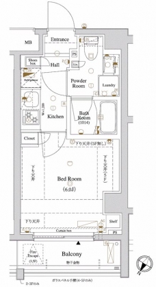 アクサス品川レジデンスの間取り図