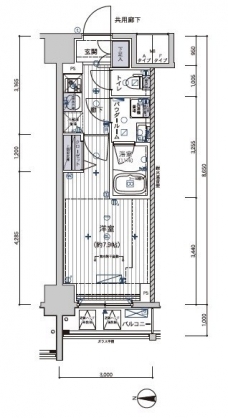 メインステージ浅草入谷IIの間取り図