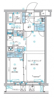 メインステージ富士見台の間取り図