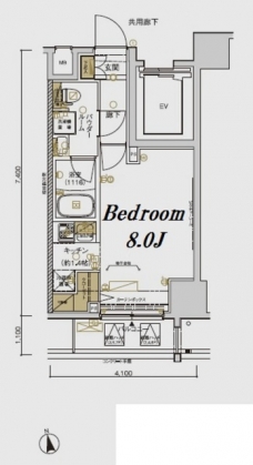 メインステージ上野松が谷の間取り図